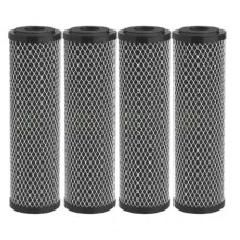 Filtre à sédiments au charbon actif (4 pièces) 10 pouces pour la purification de l'eau de toute la maison