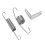 Throttle Return Bracket Kit - Compatible with CHEVY, FORD, MOPAR Engine Models 1