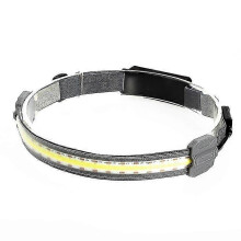 COB-LED-Stirnlampe mit eingebautem Akku, wiederaufladbar, wasserdicht, weißes und rotes Licht, geeignet für Camping und Arbeit