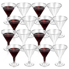 Verres à vin en plastique transparent réutilisables pour les fêtes et événements
