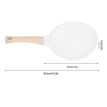 Crepe Pancake Pan Aluminium Alloy Multifunctional Flat Nonstick Crepe Pan for Home f26