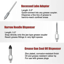 Kit de graissage complet avec embouts pour outils, raccords de graissage à connexion rapide (9 pièces), accessoires de lubrification f26
