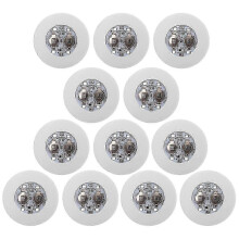 Posavasos LED, paquete de 12 posavasos luminosos, luces LED para botellas, discos adhesivos LED para posavasos que se iluminan para botellas.