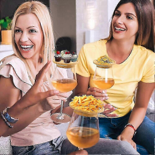 Entertaining Accessory Set, Bamboo Wine Glass and Board Topper 2