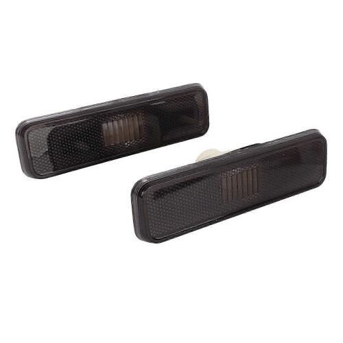 2PCS Car Front Side Marker Light CH2550101 Bright Light Replacement For Dodge Aspen 1976?1979 Black 2