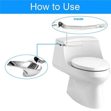 Side Mount Toilet Handle Fit for 87115-CP,Toilet Flush Handle Replacement Kit Toilet Lever for Tank