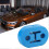Universal 12mm Exhaust Hangers Blue Silicone 4PCS Short 4