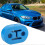 Universal 12mm Exhaust Hangers Blue Silicone 4PCS Short 5