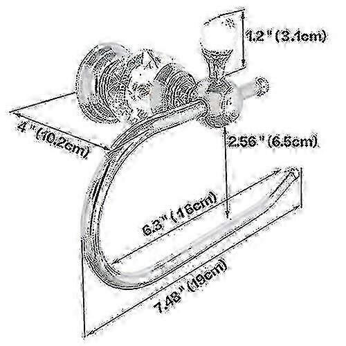 Modern Brass Bathroom Accessory – Crystal Chrome TP Holder 1