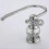 Modern Brass Bathroom Accessory – Crystal Chrome TP Holder 3