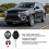 Custodia per telecomando auto Mitsubishi - Cover in plastica nera con 3+1 pulsanti per telecomando auto 2