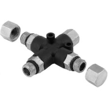 Connecteur d'aérographe durable 1/8" BSP 3 sorties pour artisans
