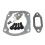 Husqvarna 372 Gasket Bracket Kit for Muffler Replacement 3