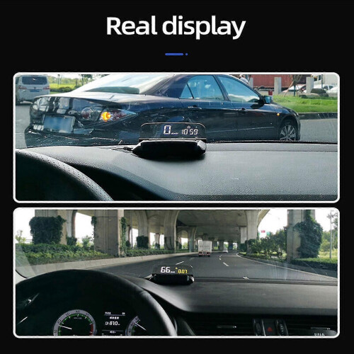 L3 Hud Head-up Display Warning Car Digital Satellite Time Obd2 Speedometerks 1