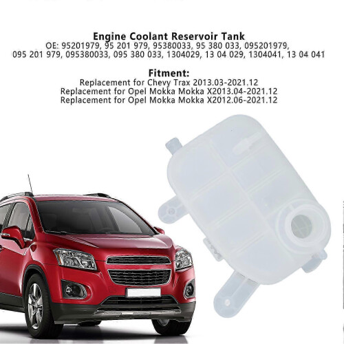 Engine Coolant Overflow Tank for Chevrolet Trax - ABS Plastic Durable Design 1