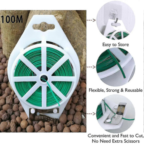 100m Gardening Wire for Vine Training & Secure Plant Ties 1
