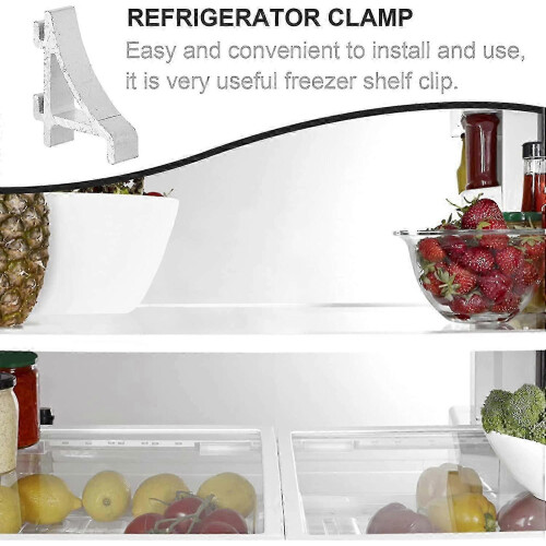 Refrigerator Shelf Clips Aluminum Durable Support 20pcs 1