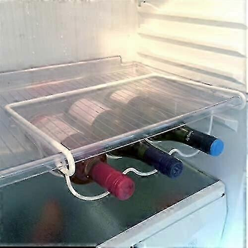 Adjustable bottle rack for refrigerators, versatile wine holder 1