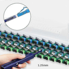 Lápiz limpiador de conectores LC/MU para fibra óptica, limpiador óptico de un solo clic.