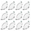Plafonnier encastré extra-plat à LED blanches de 7 W (lot de 12) pour éclairage intérieur 1