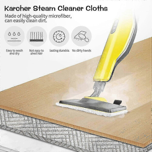 Cleaning pads for Karcher steam cleaner - 5 Pack replacement accessories for Easyfix models 2