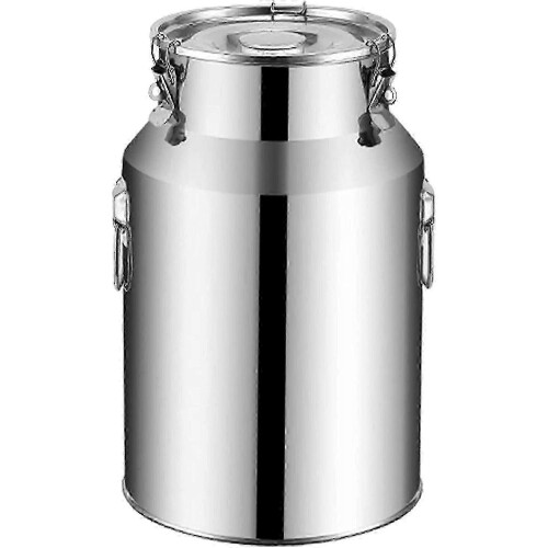Edelstahl-Eimer, 14 Liter, lebensmittelecht, versiegelt, zum Transport von Milch oder Wein