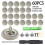 Kit de fixation de 60 boucles de toit pour garniture intérieure de voiture 1