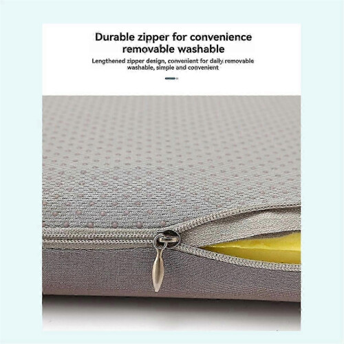 Cuscino ergonomico in memory foam per ufficio, grigio e blu 2