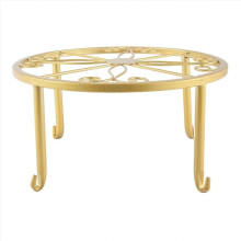 Supporto per vasi in ferro da pavimento, supporto per piante da giardino, scaffale rotondo per balcone, decorazione per la casa