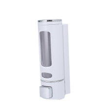 Distributeur de savon mural 400 ml, distributeur manuel de shampoing, gel douche et lotion pour salle de bain et cuisine