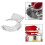 Paraspruzzi di ricambio per impastatrice KitchenAid, schermo anti-schizzo per modelli da 4,5 e 5 quarti. 3