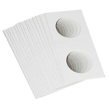 100 Stück quadratische Münzbehälter aus Pappe, Münzzubehör, Münzalbum, Sammlung, Leuchtturm-Briefmarken-Münzbehälter-Hülle, Aufbewahrungsbox