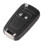 Étui pliable pour clé télécommande Opel 2 boutons Hu100 1