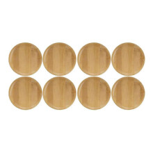 8 posavasos de bambú para copas de vino
