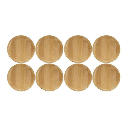 8 posavasos de bambú para copas de vino