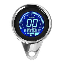 Compteur de vitesse numérique pour moto, odomètre, éclairage nocturne, 12 V, tachymètre.