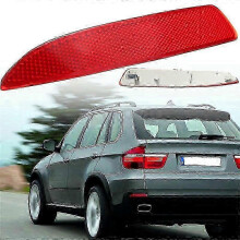 Red lens reflectors for X5 E70 2007-2010 left right bumper