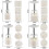 Moon Cake Press and Stamp Set for Home Baking, Includes 4 Molds and 12 Designs 3