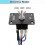 6 pin 3 position toggle switch for panel mounting with wires and cap included 3