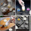 Moon Cake Press and Stamp Set for Home Baking, Includes 4 Molds and 12 Designs 4