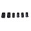 Cache-interrupteurs chromés pour Harley Sportster - 6 capuchons de commandes manuelles noirs 3