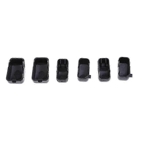 Cache-interrupteurs chromés pour Harley Sportster - 6 capuchons de commandes manuelles noirs 2