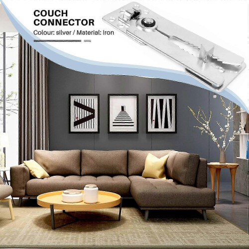 Verbindungsset für verschiebbare Ecksofas, 2 Metall-Sofa-Verbindungsstücke 2