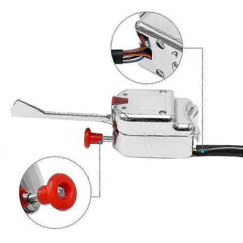 Interruptor de intermitentes universal para Hot Rod, estilo cromado compacto para calle. 2
