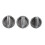 Replacement heater knobs for Ford Ranger PK 2009-2011 - 3-piece set with UB9B61195 code 1