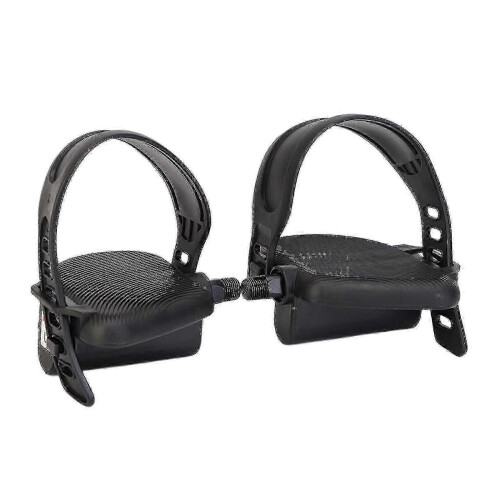Non-slip exercise bike pedals for enhanced workout performance