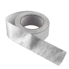 Aluminum foil tape for auto exhaust pipe - 25m heat insulation resistant roll