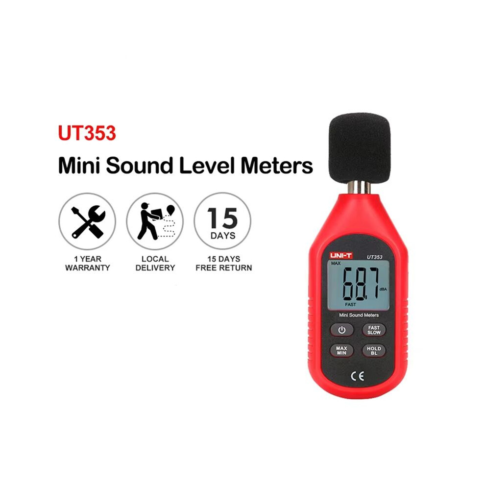 -T UT353 Noise Measuring Instrument Db Meter 30-130dB Audio Sound Level ...