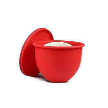 Siliconen komvoeringen compatibel met kantelbare mixers van 5 liter, voeringen met deksels, keukenmixeraccessoires, rood