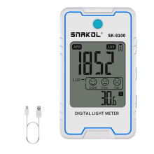 SNAKOL Luxmètre Numérique Professionnel 999 900 Lux, Luxmètre FC, Photomètre, Testeur de Lumière LCD, Testeur de Lumière B